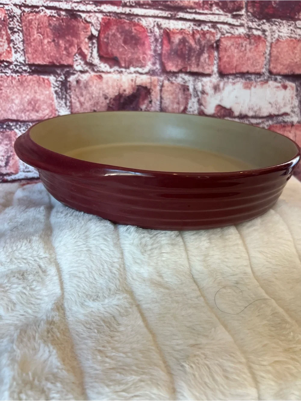 Pampered Chef Family Heritage Cranberry Deep Dish Baker 2102